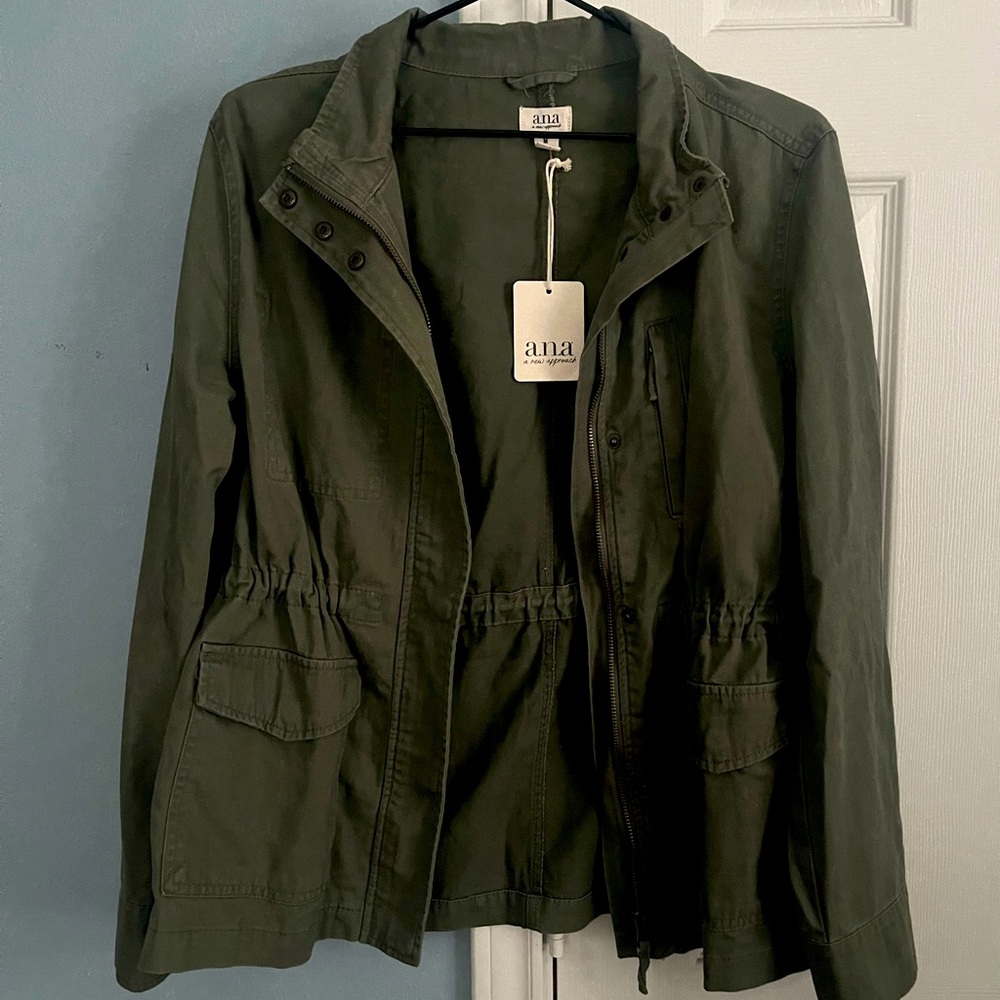 A.N.A ANA Olive Green Anorak Field Jacket NWTS